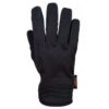 Black five-finger glove shown flat on a white background, with reinforced fingertips, padded wrist detailing and a small 'extremities' logo and X-DRY tag.
